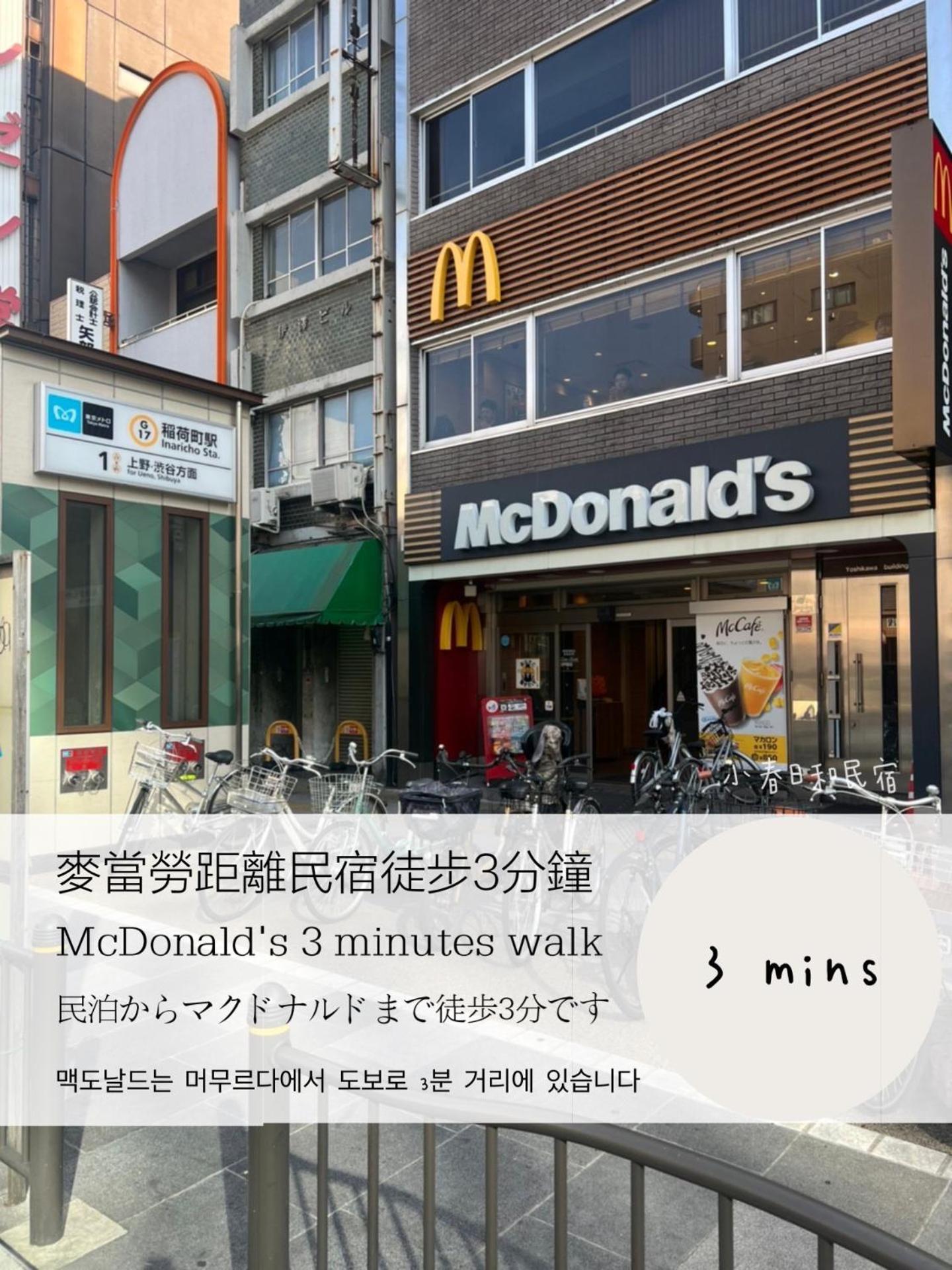 Tokyo小春日和i上野ueno9分鐘i 稻荷町 いなりちょう3分鐘 I 上野稻荷町初日包棟民宿 מראה חיצוני תמונה
